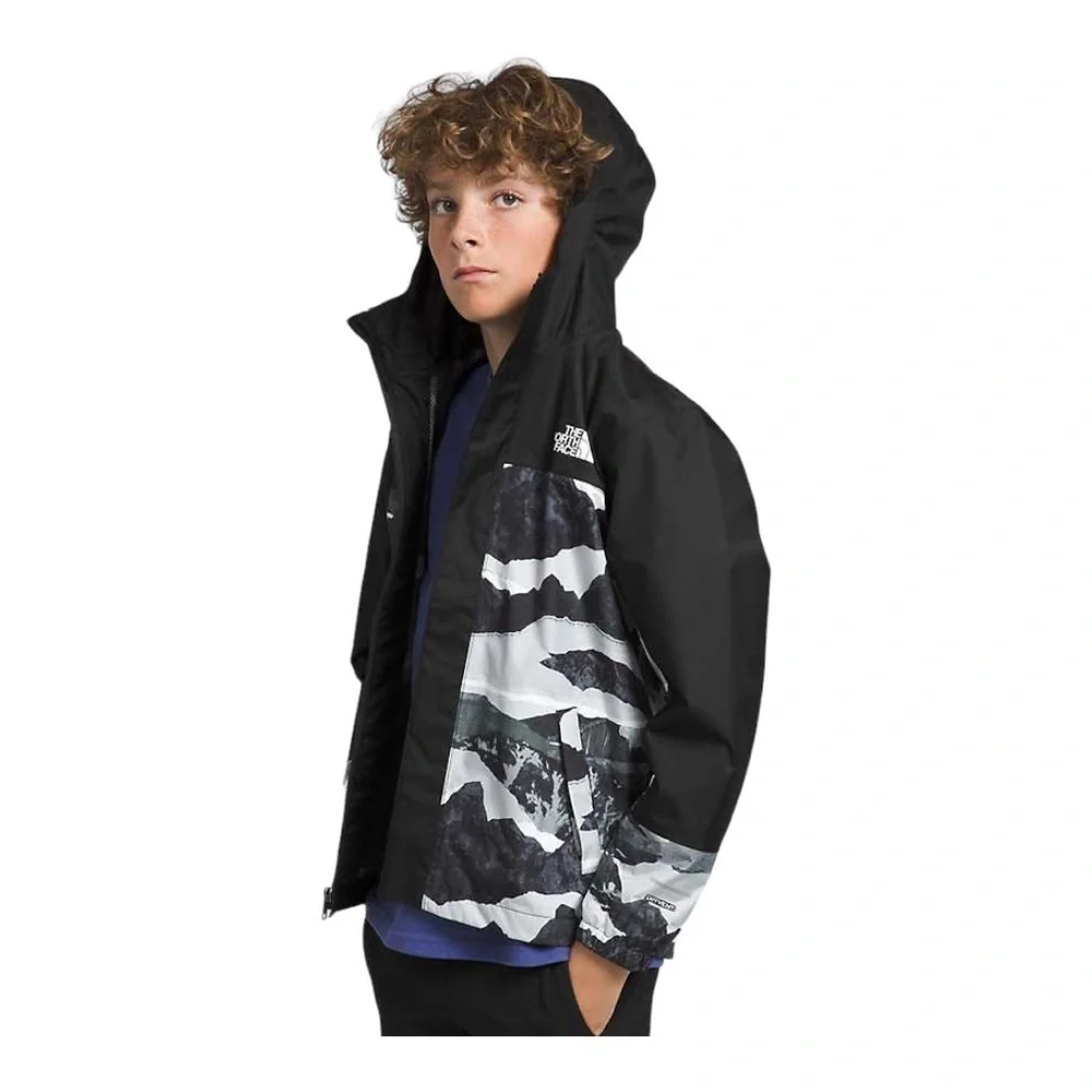 The north face Boys’ Antora Rain Jacket in TNF Black Mountain Traverse P…